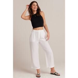 Bella Dahl Blakely Utility Wide Leg Crop - White 25